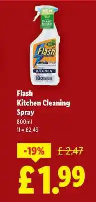 Lidl Flash Kitchen Cleaning Spray offer