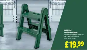 Lidl PARKSIDEⓇ Folding Stepladder offer