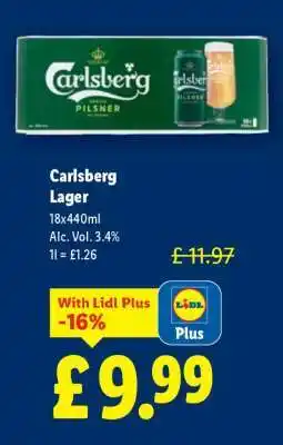 Lidl Carlsberg Lager offer