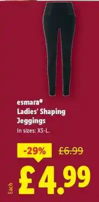 Lidl esmara Ladies' Shaping Jeggings offer