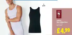 Lidl esmara Men's Ribbed Vests offer