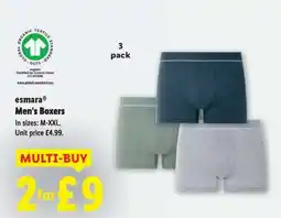 Lidl esmara Men's Boxers offer