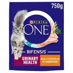 Tesco PURINA ONE Urinary Health Chicken Dry Cat Food 750g offer
