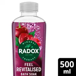 Tesco Radox Feel Revitalised Bath Soak 500ml offer