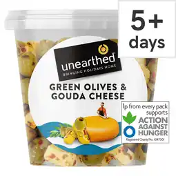 Tesco Unearthed Green Olives & Gouda Cheese 330g offer