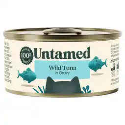 Tesco Untamed Wild Tuna in Gravy Cat Food 75G offer
