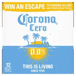Tesco Corona Cero 12x330ml offer