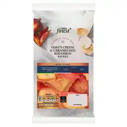 Tesco Tesco Finest Goat Cheese & Caramelised Red Onion Ravioli 250G offer