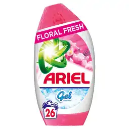 Tesco Ariel Floral Fresh Washing Gel 26 washes 858ml offer