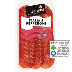 Tesco Unearthed Hot & Spicy Italian Pepperoni 90g offer