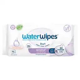 Tesco WaterWipes Biodegradable Soothing Baby Wipes 60 pack offer