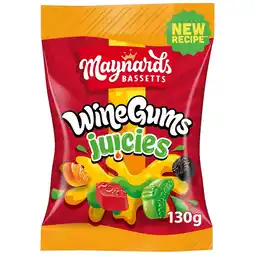 Tesco Maynards Bassetts Wine Gums Juicies Sweets Bag 130G offer