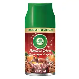Tesco Air Wick Mulled Wine Freshmatic Autospray Single Refill 250ml offer