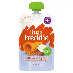 Tesco Little Freddie Organic Butternut Squash with Lentils & Coconut +6Months 100g offer