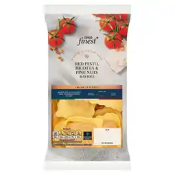 Tesco Tesco Finest Red Pesto, Ricotta & Pine Nuts Ravioli 250g offer