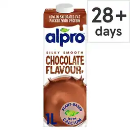 Tesco Alpro Soya Chocolate Longlife Drink Alternative 1 Litre offer
