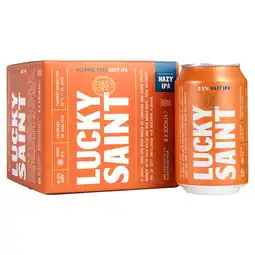 Tesco Lucky Saint Alcohol Free Hazy IPA 4x330ml offer