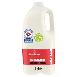 Morrisons Morrisons British Skimmed Milk 4 Pint offer