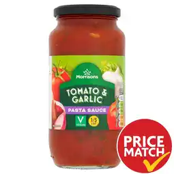 Morrisons Morrisons Tomato & Garlic Pasta Sauce offer