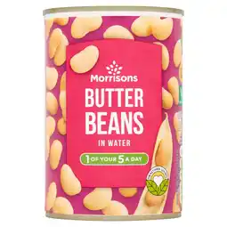 Morrisons Morrisons Butter Beans In Water (400g) offer