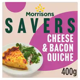 Morrisons Morrisons Savers Cheese & Bacon Quiche offer