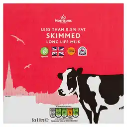 Morrisons Morrisons Long Life British Skimmed Milk offer