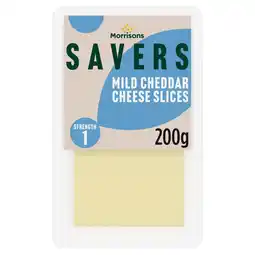 Morrisons Morrisons Savers Mild Cheddar Cheese Slices 200g offer