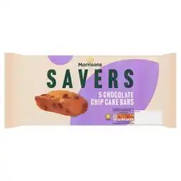 Morrisons Morrisons Savers Choc Chip Cake Bars offer