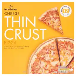 Morrisons Morrison Thin Crust Cheese Pizza 314g offer