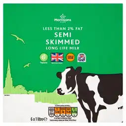 Morrisons Morrisons Less Than 2% Fat Semi Skimmed Long Life Milk offer