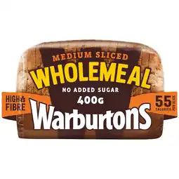 Morrisons Warburtons Medium Wholemeal Bread offer