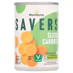 Morrisons Morrisons Savers Sliced Carrots (300g) offer