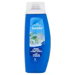 Morrisons Morrisons Awake Natural Sea Minerals & Fennel 2 In 1 Shower Gel & Shampoo offer