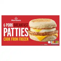Morrisons Morrisons 6 Pork Breakfast Patties 342g offer