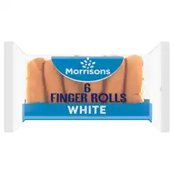 Morrisons Morrisons Finger Rolls 6 Pack offer