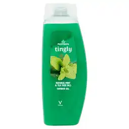 Morrisons Morrisons Tingly Natural Mint & Tea Tree Oils Shower Gel offer