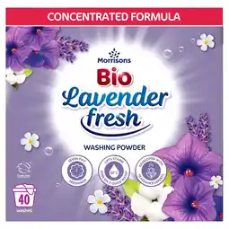 Morrisons Morrisons Bio Lavender Laundry Powder 40 Washes offer