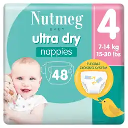 Morrisons Nutmeg Ultra Dry Nappies Size 4 offer