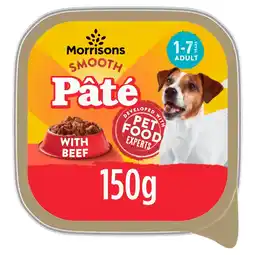 Morrisons Morrisons Dog Food Beef Pate offer