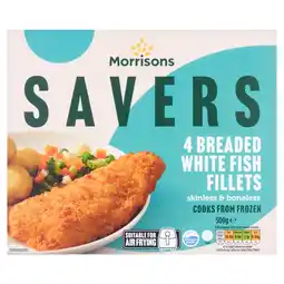 Morrisons Morrisons Savers Breaded Whitefish Fillets offer