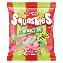 Morrisons Swizzels Drumstick Squashies Sour Cherry & Apple Flavour 140g offer