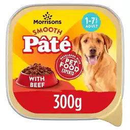 Morrisons Morrisons Dog Food Beef Pate offer