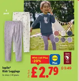 Lidl LupiluⓇ Kids' Leggings offer