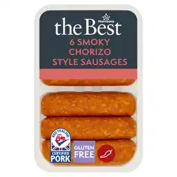 Morrisons Morrisons The Best Chorizo Style Sausages 400g offer