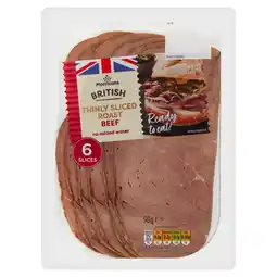 Morrisons Morrisons British Thinly Sliced Beef 6 Slices 90g offer