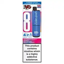 Morrisons IVG 2400 Rechargeable Kit Blueberry Edition offer