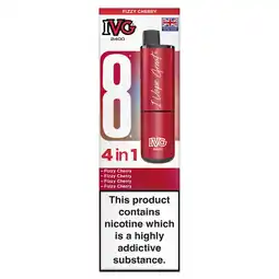 Morrisons IVG 2400 Rechargeable Fizzy Cherry 20mg offer