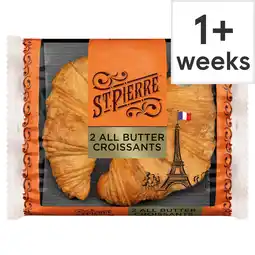 Tesco St Pierre 2 All Butter Croissants offer