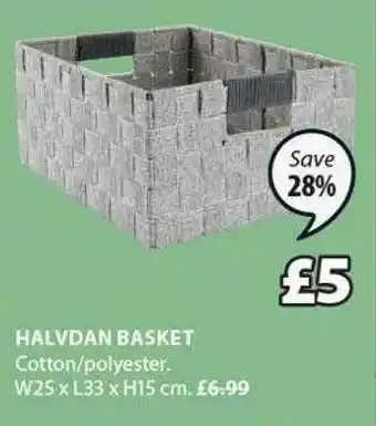 JYSK Halvdan Basket offer