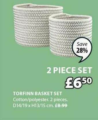 JYSK Torfinn Basket Set offer